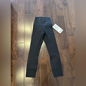 NWT lululemon Align High Rise Crop 23” Black Leggings size 0 black